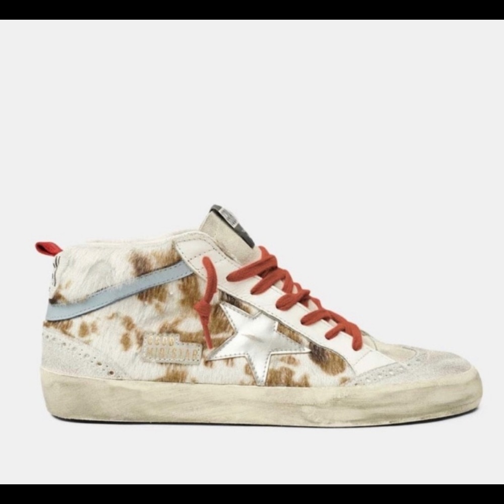 ISO Cow Print Mid Stars. Size 39.